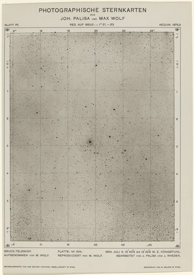 Photographic Star Charts (6. července 1904) od Max Wolf and Joh. Palisa