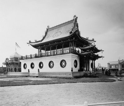Čínský pavilon, celoruská výstava, Nižnij Novgorod, Rusko, 1896. od Maxim Dmitriev