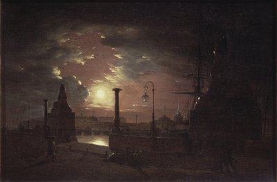 Podzimní noc v Petrohradě, 1835 od Maxim Nikiphorovich Vorobyev
