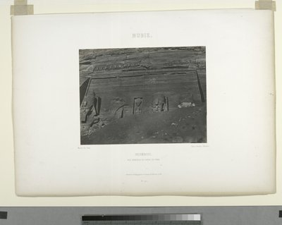 Detail z velkého chrámu, Abu Sunbul, Egypt od Maxime Du Camp