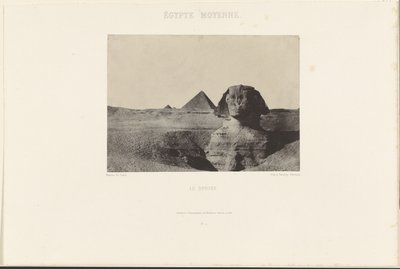 Střední Egypt. Sfinga. od Maxime Du Camp