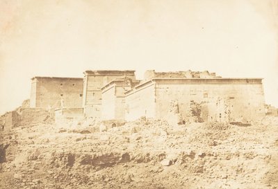 Komplex chrámu Isis ve Philae - pohled ze severu, duben 1850. od Maxime Du Camp