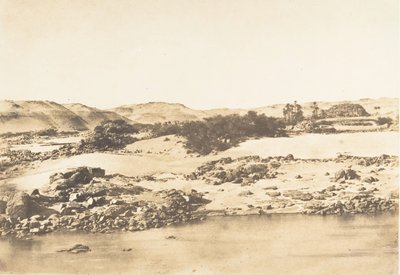 Vchod do prvního kataraktu poblíž Asuánu, 1849-50. od Maxime Du Camp
