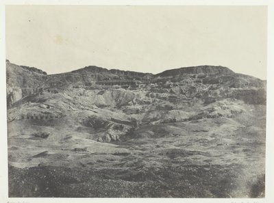 Gournah, nekropole v Thébách, Théby, 184951, vytištěno 1852. od Maxime Du Camp