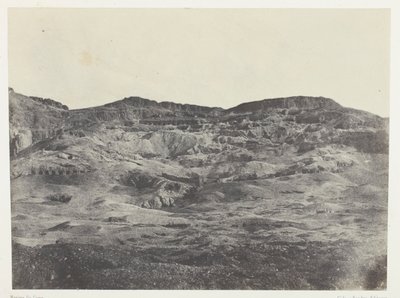 Gournah, nekropole v Thébách; Thebes od Maxime Du Camp