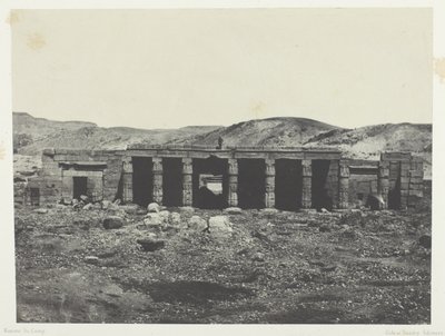 Gournah, palác Menephta 1.; Thebes od Maxime Du Camp