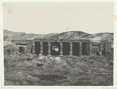 Gournah, Palác Menephta I, Théby, 184951, vytištěno 1852. od Maxime Du Camp