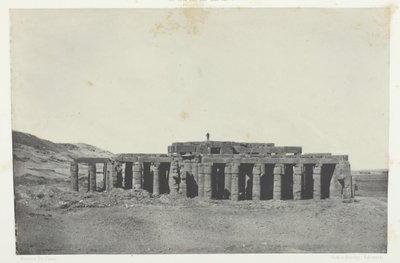 Gournah, Tomb of Osymandias, Théby, 184951, vytištěno 1852. od Maxime Du Camp