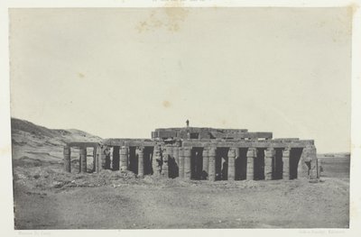 Gournah, Osymandiova hrobka; Théby, deska 58 z alba "Egypte, Nubie, Palestine et Syrie" (1852) od Maxime Du Camp