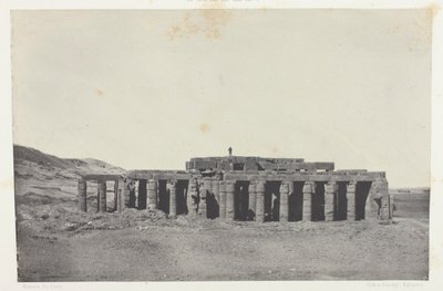 Gournah, Osymandiova hrobka; Théby, deska 58 z alba "Egypte, Nubie, Palestine et Syrie" (1852) od Maxime Du Camp