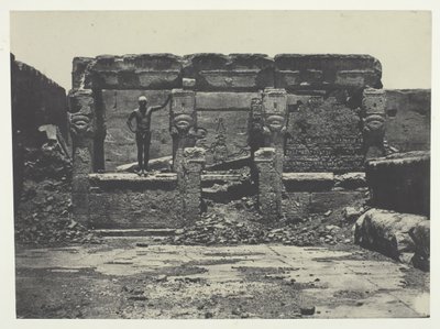 Velký chrám Dendera Teutyres, Horní Egypt, 184951, vytištěno 1852. od Maxime Du Camp