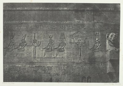 Velký chrám Dendera Teutyres, Sochy zadní fasády, Horní Egypt, 184951. od Maxime Du Camp