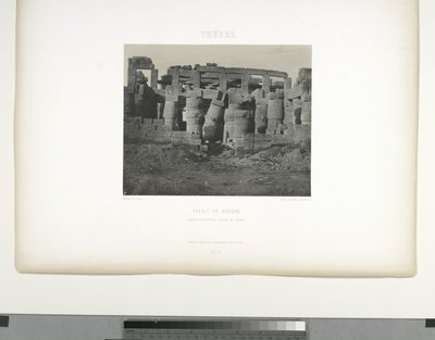 Velká sloupová síň, Palác Karnak, Théby od Maxime Du Camp