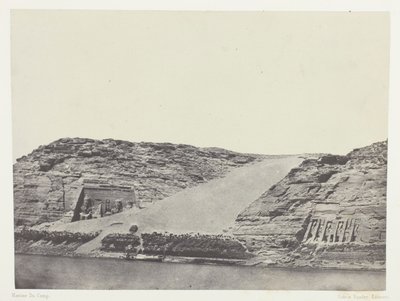 Ibsamboul, Les Deux Spéos; Nubie, deska 101 z alba "Egypte, Nubie, Palestine et Syrie" (1852) od Maxime Du Camp