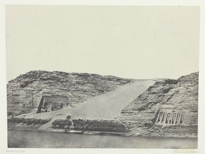 Ibsamboul, Les Deux Spéos; Nubie, deska 101 z alba "Egypte, Nubie, Palestine et Syrie" (1852) od Maxime Du Camp