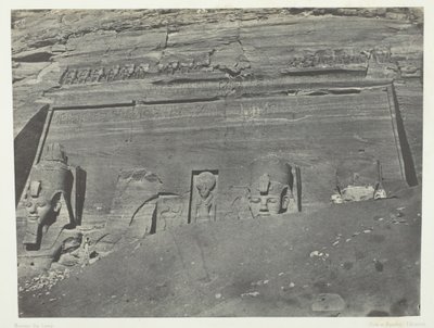 Ibsamboul, General View Of The Great Spéos Of Phrè, Nubia, 184951, tištěno 1852. od Maxime Du Camp