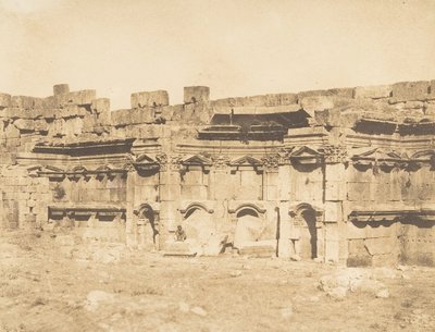 Interiér ohrady chrámu Baalbek Heliopolis, 15. září 1850. od Maxime Du Camp