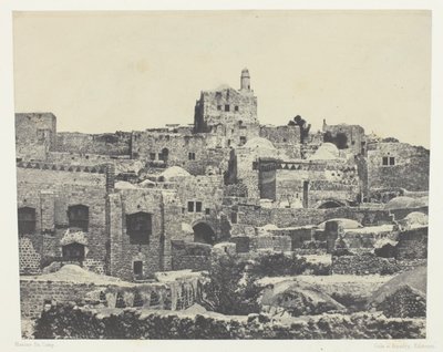Jeruzalém, západní čtvrť; Palestina od Maxime Du Camp