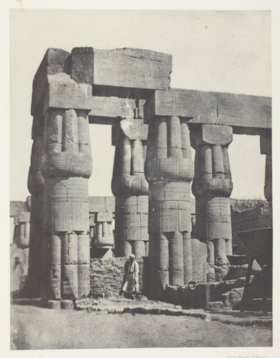 Luxor, Skupina sloupů v paláci; Thebes od Maxime Du Camp