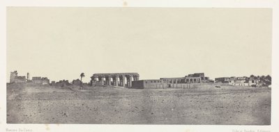 Luxor, Celkový pohled na ruiny; Thebes od Maxime Du Camp