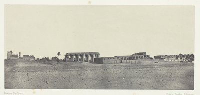 Luxor, Celkový pohled na ruiny; Thebes od Maxime Du Camp