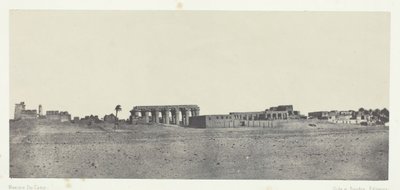 Luxor, Celkový pohled na ruiny, Théby, 184951, vytištěno 1852. od Maxime Du Camp