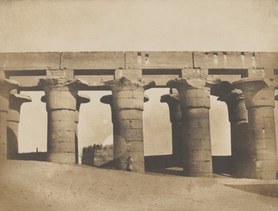 Luxor, velká kolonáda paláce, 1849-51. od Maxime Du Camp