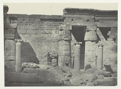 Medinet-Habou, Peristyle paláce Ramses-Méiamoun, Théby, 184951, vytištěno 1852. od Maxime Du Camp