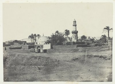 Mešita El-Arif a hrobka Mourad-Bey, Horní Egypt, 184951, vytištěno 1852. od Maxime Du Camp