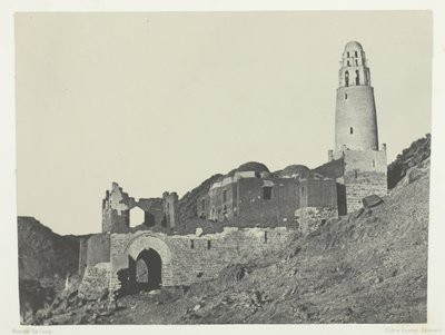 Bellalova mešita v Bab Village, Nubia, 184951, vytištěno 1852. od Maxime Du Camp