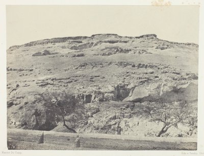 Nekropole starověké Lykopole, Horní Egypt, deska 12 z alba "Egypt, Núbie, Palestina a Sýrie" (1852) od Maxime Du Camp
