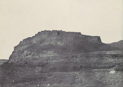 Lehký šátek na hlavu. Pevnost Ibrym Ancient Premmis. Pohled na jih., 1850. od Maxime Du Camp