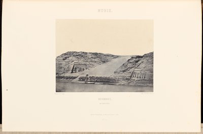 Núbie. Ibsamboul. Dva speos od Maxime Du Camp