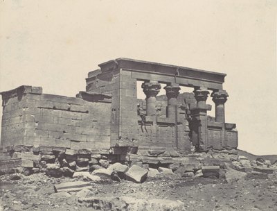 Lehký šátek na hlavu. Chrám Debod. Parembola z Antoninova itineráře, 1850. od Maxime Du Camp