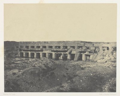 Palác Karnak, Soukromé apartmány paláce, Promenáda Tothmes III; Thebes od Maxime Du Camp