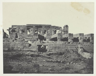 Palác Karnak, jižní vchod do Hypostyle Hall; Thebes od Maxime Du Camp