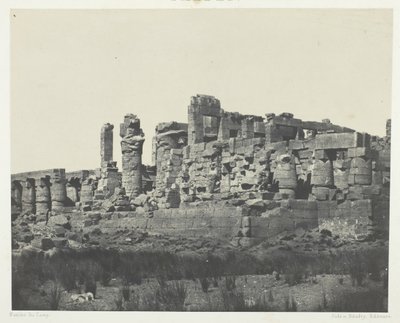 Palác Karnak, Hypostyle Hall, převzato ze severovýchodního úhlu, Théby, 184951, vytištěno 1852. od Maxime Du Camp