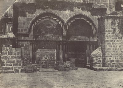 Palestina. Jeruzalém. Dolní oblouky kostela Božího hrobu od Maxime Du Camp
