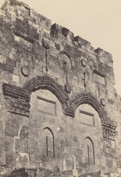 Palestina. Jeruzalém. Zlatá brána od Maxime Du Camp