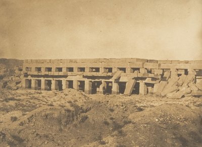 Promenáda Thutmose III - Poslední galerie paláce Karnac Théby, 1849-50. od Maxime Du Camp