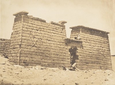 Pylones du Temple de Sébona, 3. dubna 1850. od Maxime Du Camp