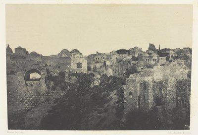 Západní čtvrť, Jeruzalém; Palestina od Maxime Du Camp