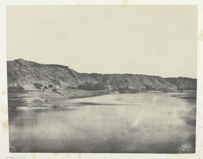 East Bank of the Nile Village of Bab, View Taken South Philoe, Nubia, 184951, print 1852. od Maxime Du Camp