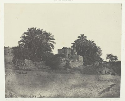 Ruiny římského opevnění, Philoe, Nubia, 184951, vytištěno 1852. od Maxime Du Camp