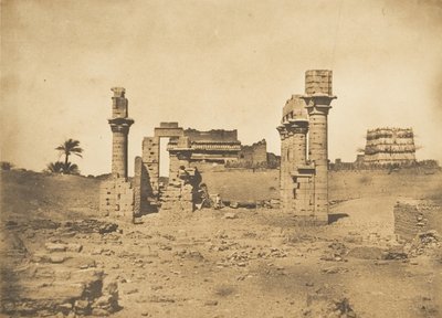 Ruiny chrámu Herment Hermentis, 1849-50. od Maxime Du Camp