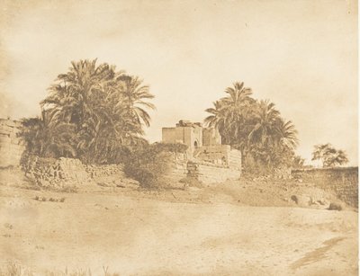 Ruiny římského triumfálního oblouku ve Philae, duben 1850. od Maxime Du Camp