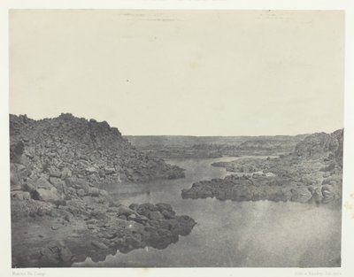 Výstup z prvního kataraktu, Horní Egypt, 184951, vytištěno 1852. od Maxime Du Camp