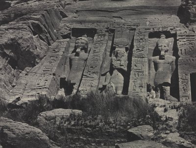 Jižní část skalnatého chrámu Hathor, Abu Simbel od Maxime Du Camp