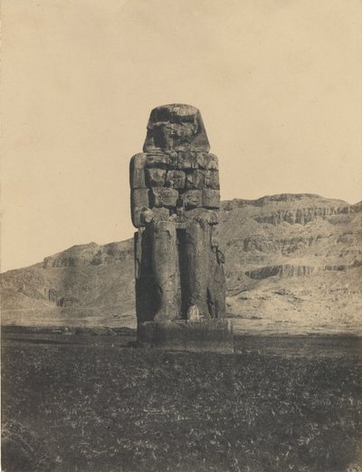 Socha Memnona, Théby od Maxime Du Camp