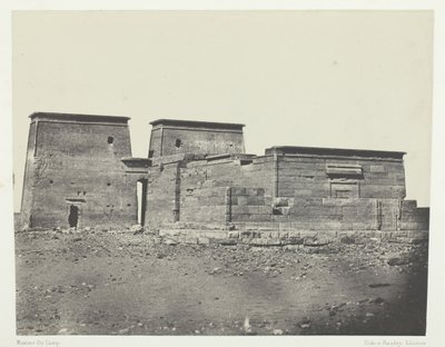 Starověký chrám Pselcis Dakkeh, Núbie, 184951, vytištěno 1852. od Maxime Du Camp